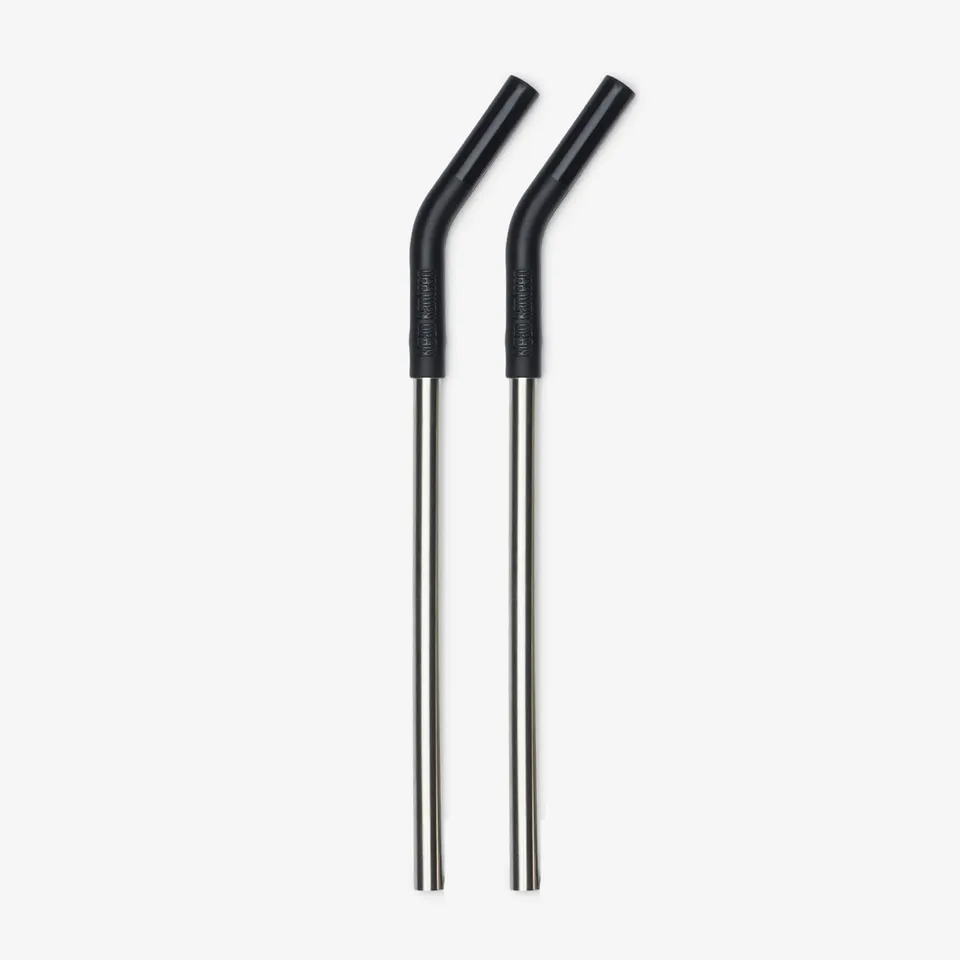 klean-kanteen-straw-2-pack-noir-2-pailles-r-utilisables-en-acier-inoxydable-avec image 1