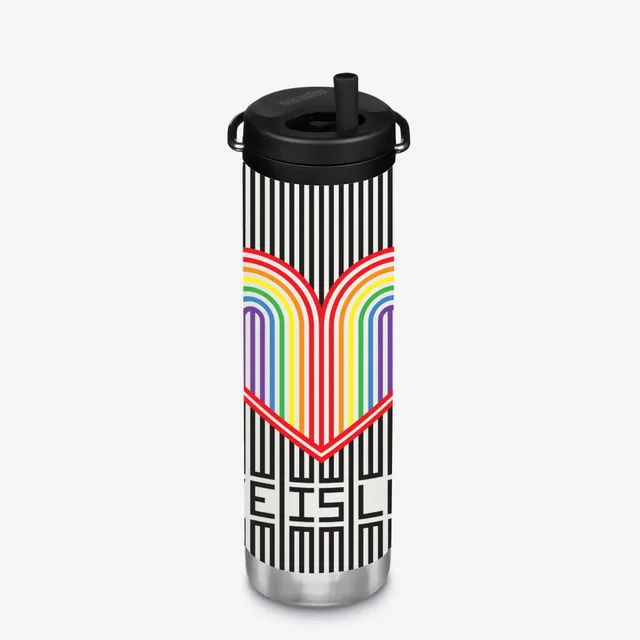 klean-kanteen-20oz-tkwide-avec-twist-cap-gourde-isotherme-591-ml-en-acier-recycl image 1