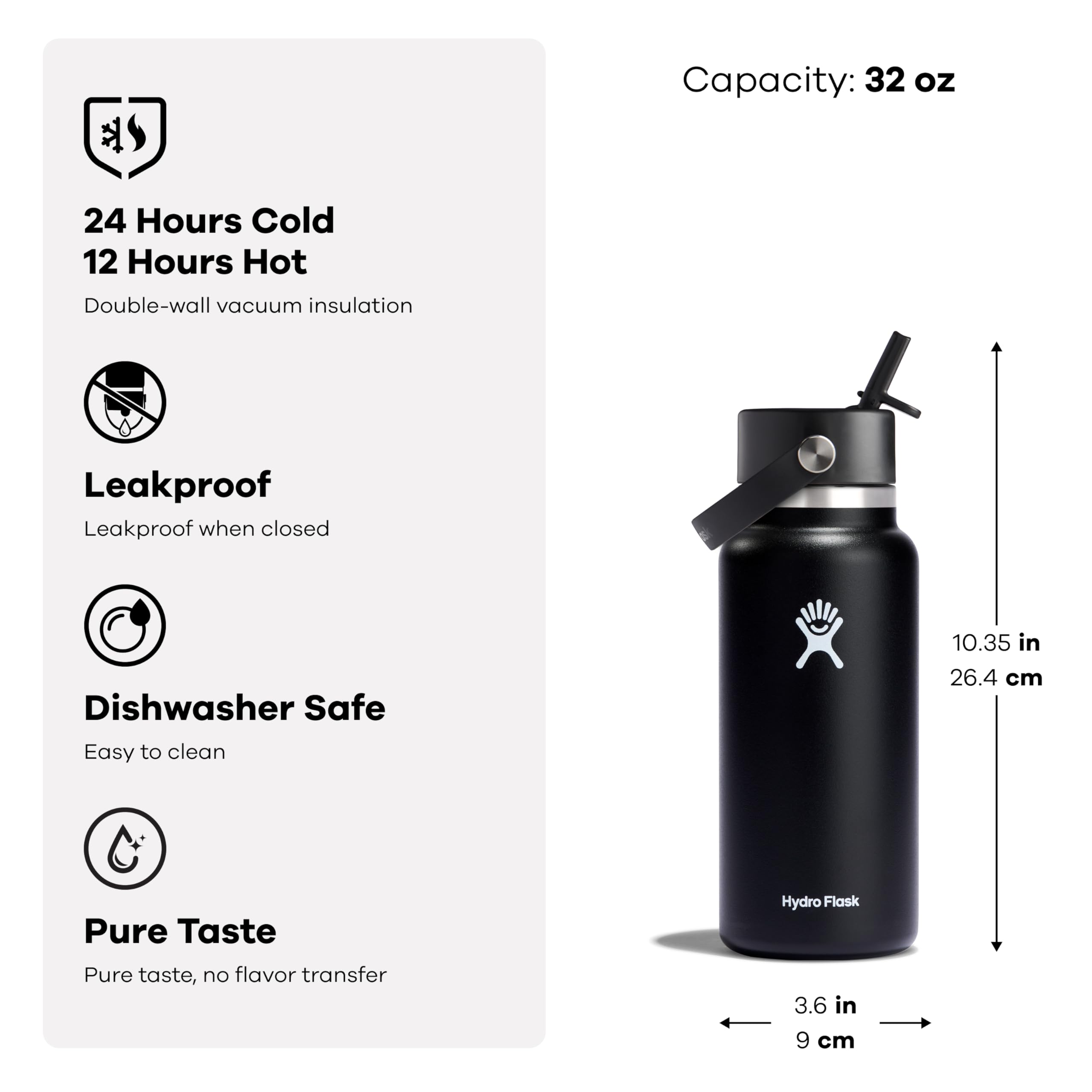 hydro-flask-wide-mouth-946-ml-32-oz-avec-bouchon-anti-fuite-et-paille-int-gr-e-g image 5